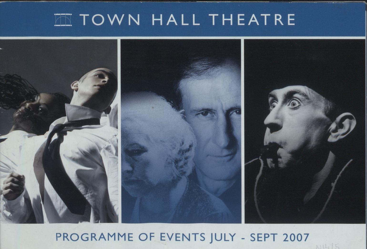 Programme of events of Galway Arts Festival in July-September 2007. Events included performances of 'Put Your Left Leg In' at the Town Hall Theatre on 22-24 August.