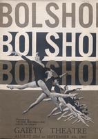 Programme, ballet recital by the Bolshoi Ballet, 1965