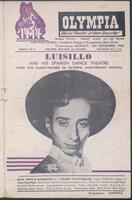 Programme, ballet recital by Luisillo [Luis Pérez Dávila] and his Spanish Dance Theatre, 1956