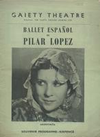 Programme, ballet recital by  Ballet Español             de Pilar Lop, 1957