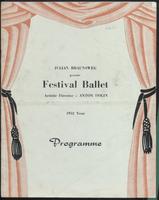 Programme,[London]             Festival Ballet, Gaiety Theatre, 1952 