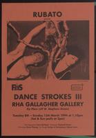 Poster, Dance Strokes             III,  RHA Gallagher Gallery, 1994