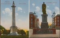 Limerick. Rice's Monument, People Park / O'Connell Statue