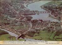 Limerick City and Shannon with River Abbey in foreground, Ireland