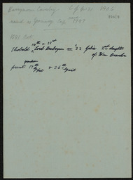 Note relating to the marriage of Lord Dunboyne