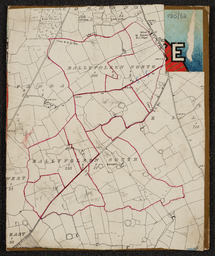 Section of Ordnance Survey map showing Ballyfoleen North and Ballyfoleen South