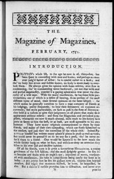 The Magazine of Magazines, February 1751, page 1