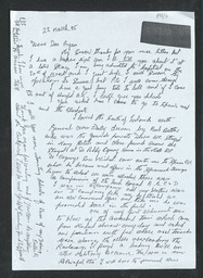 Photocopy of letter from Frank B. Fitzgerald to Des Ryan