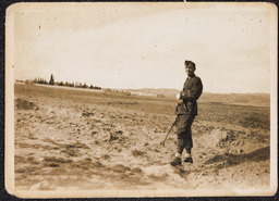 Photograph of James Roche training at barracks in Cáceres