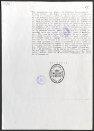 Photocopy of memorandum from General Juan Yagüe