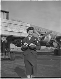 Seaboard & Western Air (S&W) unloading whiskey shipment