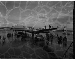 Trans World Airlines (TWA) aircraft on ramp at Shannon