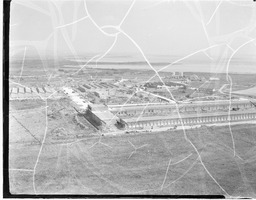 Aerial shot of factory site