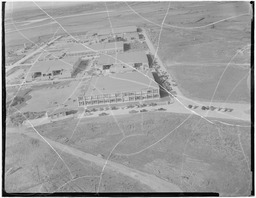 Aerial of industrial development site