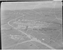 Aerial of industrial development site