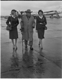 Big Chief Walking Buffalo with Sheila Doyle of Aer Lingus