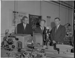 Mr E. Childers, P. Quigley, J. Harris at SPS Factory