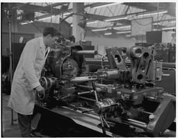 SPS factory - Man at work