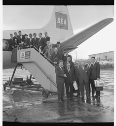 British European Airways (BEA) inaugural flight press group