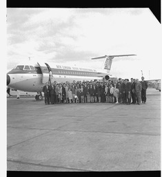 British Airlines Corporation One One-One (BAC 111) group on ramp