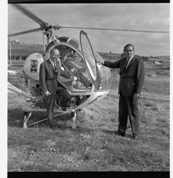 Mr Childers in helicopter