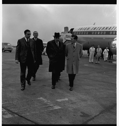 Taoiseach Seán Lemass arrives at Shannon