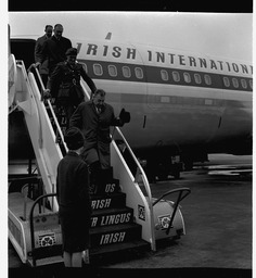 Taoiseach Seán Lemass arrives at Shannon