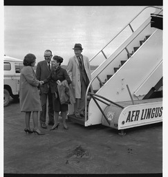 Bing Crosby departing Shannon Airport