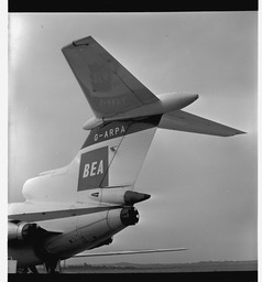 British European Airways (BEA) Trident jet tail