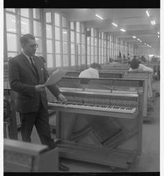 Mr Westlinke with a Rippen piano