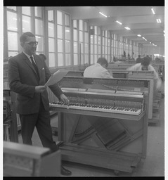 Mr Westlinke with a Rippen piano