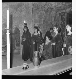 Entertainment at Dunguaire Castle