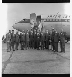 Aer Lingus inaugural charter flight group