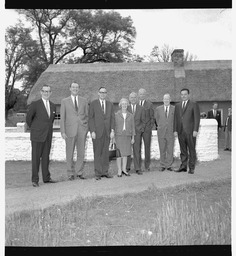 Pan American Airlines (PAA) group with Ms. Fitzgibbon at cottage