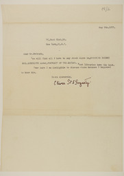 Letter from Oliver St. John Gogarty to Edward P. McGrath