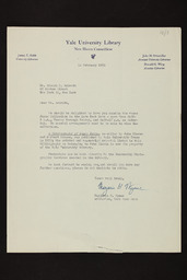 Letter from Marjorie G. Wynne to Edward P. McGrath