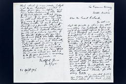 Photocopy of a letter from James Joyce to Grant Richards