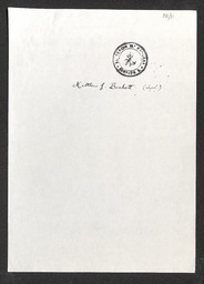 Photocopy of signature of Matthew J. Beckett