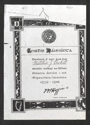 Photocopy of certificate of national service