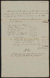 Memorandum of the difference of expense by adopting recommendations for Limerick Gaol