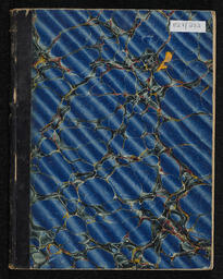 Hardcover notebook embossed  with Emilie M. Watson, Mountmellick, 1866