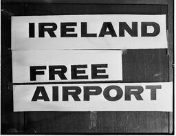 "Ireland Free Airport" sign