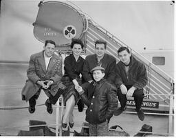 Aer Lingus staff and two French men (2)