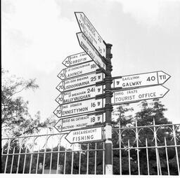 Feature on Ennis - Multi-signpost on Gort road