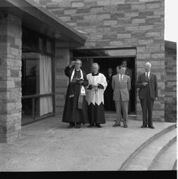 Party for employees at the Shannon Shamrock Hotel at Bunratty, with the Bishop (1)