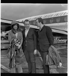 Actor Sara Miles at Shannon Airport