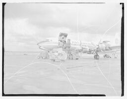 Pan American Airlines (PAA) plane loading cargo on ramp (2)