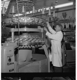 Mr Williams, Machine Chief in Lana Knit, at work (2)