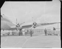 Seaboard & Western Air (S&W) loading DC4 with Lana Knit cargo (2)