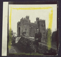 Bunratty Castle - Bridie Nugent at bridge (2)